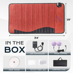 Luxuryade Mini-19"×34" Amethyst™ Mat | Natural Jade & Amethyst | 3-64Hz Bio PEMF Healing